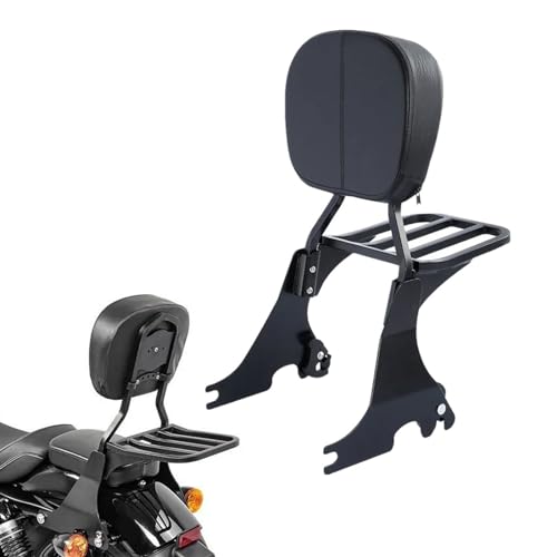 Dossier sissy bar et porte-bagages moto en acier pour Harley Sportster 883 Low