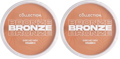 Image of Collection Cosmetics Bronze Glow, Highly Pigmented Bronzer, 15g, Shimmering Light, Packaging may vary (Pack of 2)