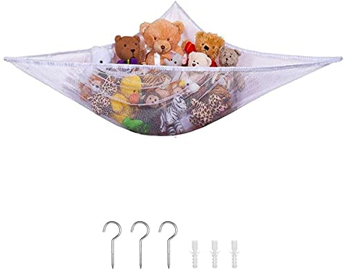TAHA Large Soft Toy Hammock Mesh Net Teddy Bear Keep Baby Childs Bedroom Nursery Tidy