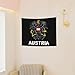 Coat of Arms of Austria Flag Austrian Emblem Tapestry Poster 29x37 inches Home Decor Wall Hanging Dorm Party Backdrop Decorations for Living Room Bedroom