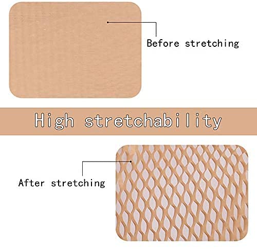 Embalagem de papel de embalagem com amortecimento em colmeia Kraft, rolo de papel de embrulho em col