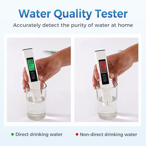 New 4 in 1 Tds Meter Digital Water Tester, 2026 Upgrade Digital Water Quality Tester, Accurate and Reliable TDS EC & Temp(°C,°F) Meter, 0-9999ppm, RO/DI System (White) — view 4