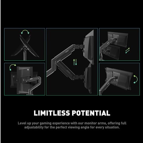 Bras de support pour écran simple MSI MAG MT201 de 17 à 49 pouces - 7