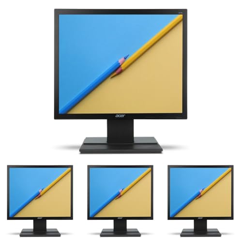 Image of Acer V176L 17-inch(44cm) Square 1280 X 1024 (SXGA) Resolution LED Backlit Computer Monitor, 250 Nits, 5 MS Response Time, TCO Certified, Black (Pack of 4)