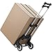 Finether Carretilla Plegable Carro de Transporte con 2 Ruedas y 2 Cuerda...