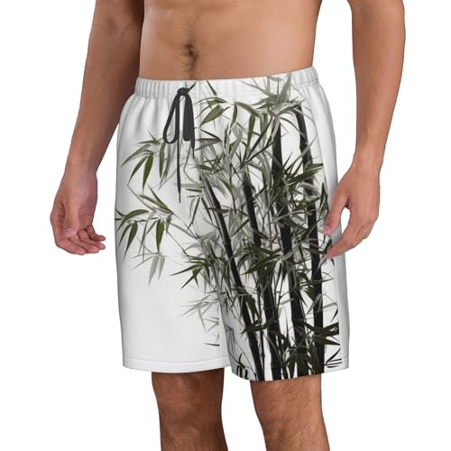 Asian Tree Men's Swim Trunks Quick Dry Board Shorts with Pockets Casual Drawstring Beach Shorts2