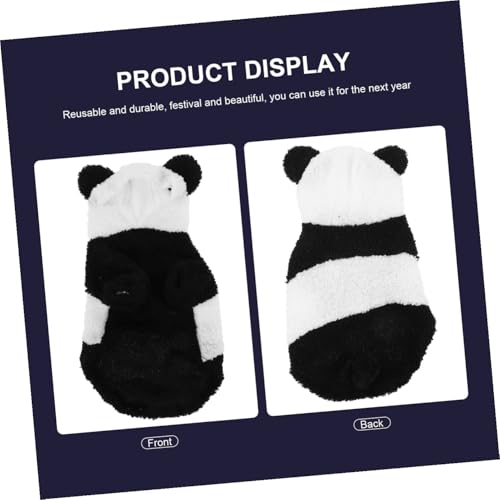 Disfraz Panda para Perro Talla M Ropa Cosplay miniatura 3