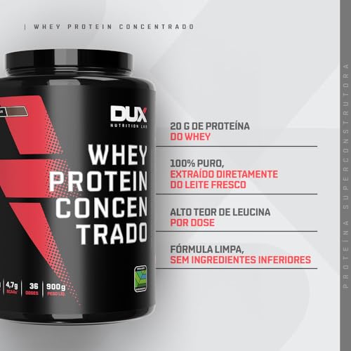 DUX NUTRITION - WHEY PROTEIN CONCENTRADO - Sabor Caramelo Salgado - 900g