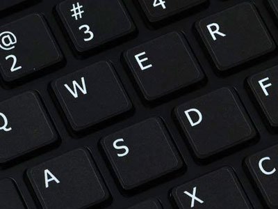 English Us Non-Transparent Keyboard Labels Layout Black Or White Background (14X14) For Desktop, Laptop And Notebook (Cg) (Black Background) #TOP3