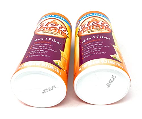 Metamucil Sugar Free Orange Smooth Psyllium Fiber #TOP12