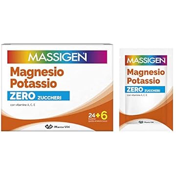 Massigen Magnesio e Potassio zero zuccheri 24 buste