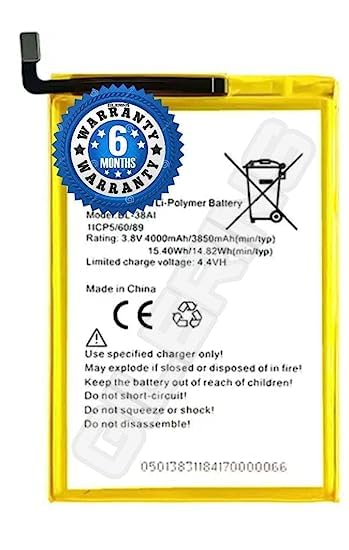 Image of Original BL-38AI Battery for itel P32 / P13 / P13 Plus / P31 /P33 / W5504 BL-38AI [4000Mah] Battery with 6 Month Warranty ***(G47)