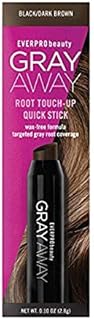 EVERPRO Gray Away Root Touchup Quick Stick, Black/Dark Brown, 0.1 Oz