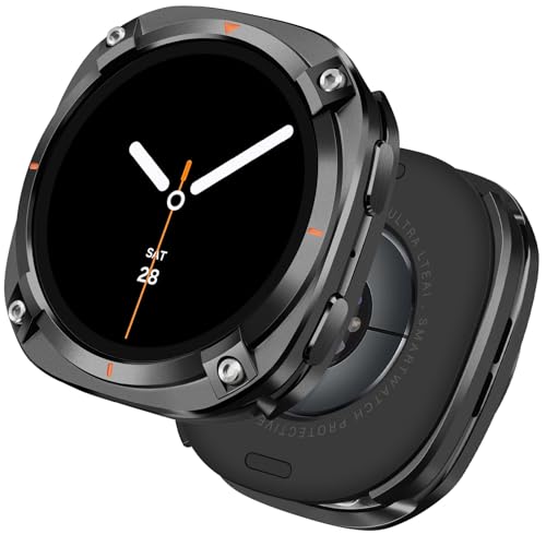Funda Protectora de Metal Samsung Galaxy Watch 8 44 mm HITZEE Antichoque con Tapa Trasera