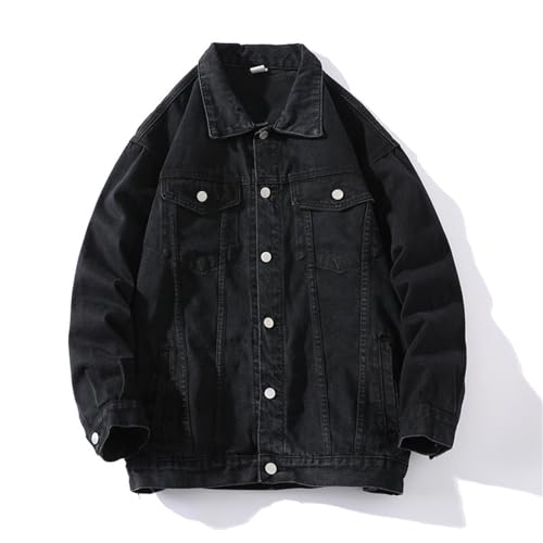 Jean Jacket Men Casual Vintage Long sleeve Button Down Denim Coat Slim Fit Cowboy Outerwear4