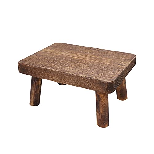 Holz-Tritthocker,Öko-Holzhocker stabiler Tritthocker Fußhocker, massives...