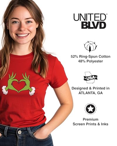 Grumpy Hands T-Shirt for Adults | Holiday Crewneck Short Sleeve Funny Graphic Cute Tee (Solid Red)2