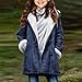 AEPTDEO Girls Sherpa Lined Suede Jacket Fashion Winter Fuzzy Fleece Hoodie Casual Warm Horn Button Down Coats 6-15 Years