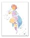Watercolor She-Ra and The Princesses of Power Poster Prints - Set of 4 (8x10) Netflix Cartoon Reboot Wall Art Decor - Adora - Glimmer - Bow - Catra