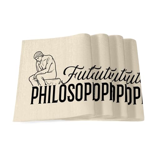 Sets de table en lin de qualité supérieure Future Philosopher 40x28,5