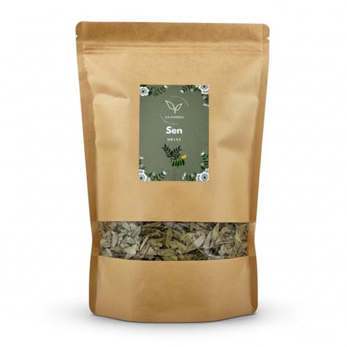 Hojas de Sen Secas a Granel – Té Laxante Natural de Senna – Cassia Angustifolia – Infusión Digestiva y Depurativa 100% Pura – Sin Aditivos (1000 g, Hojas de Sen)
