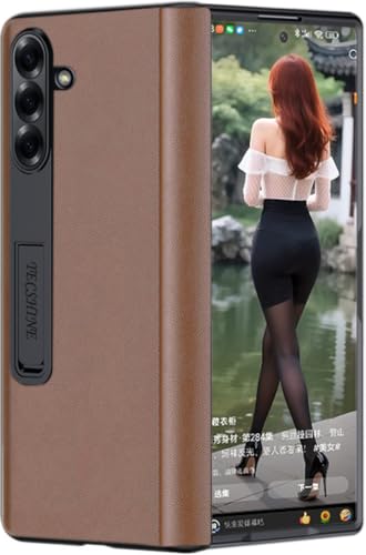 Étui en cuir pour Samsung Galaxy Z Fold7 idéal pour le bureau et les voyages