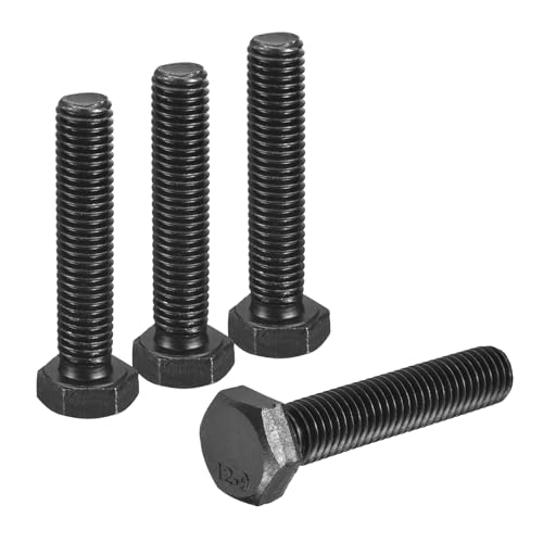 Boulon à tête hexagonale gauche M10 vis entièrement filetée acier carbone x4 uxcell