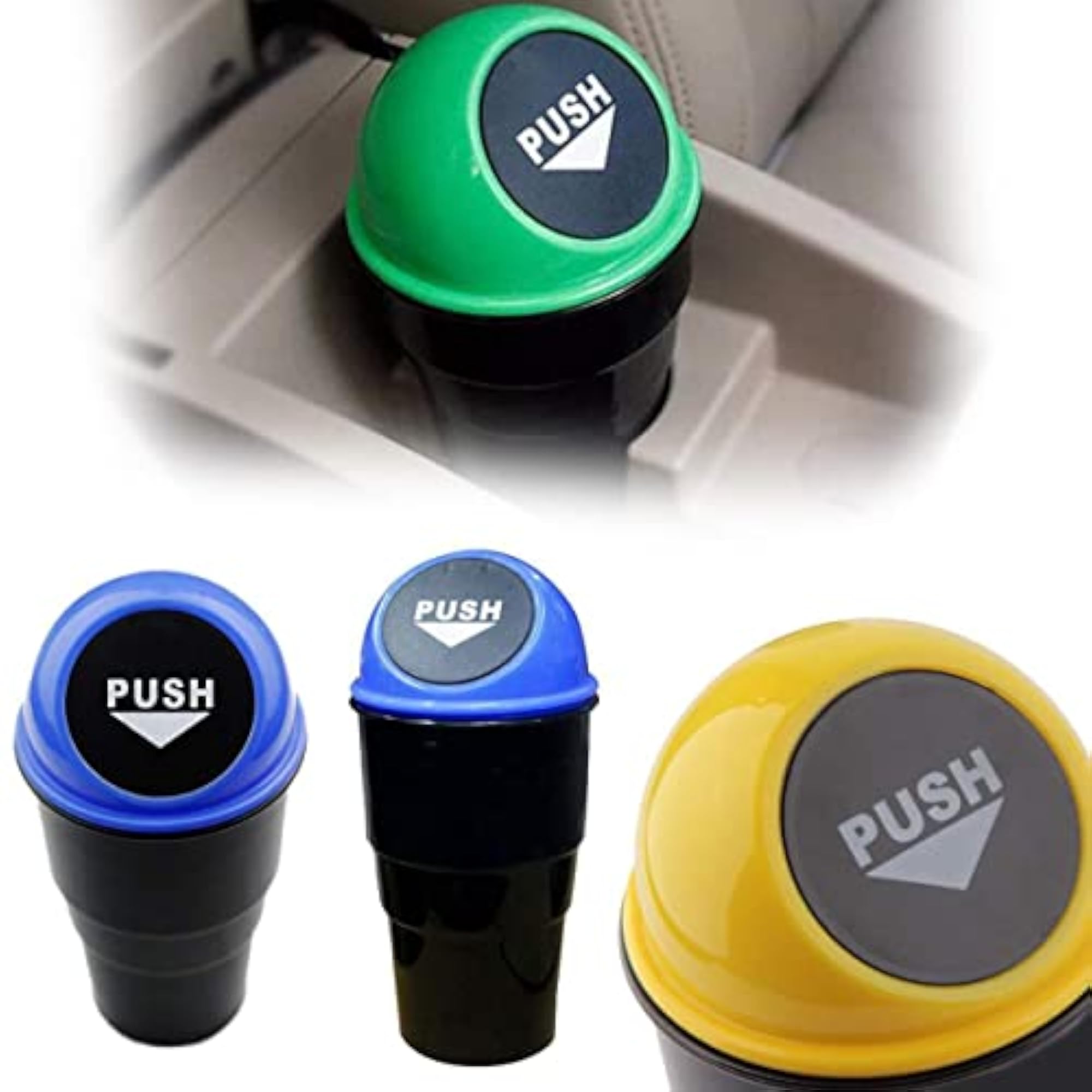 Car Dustbin Mini Trash Bin Ashtray, Portable