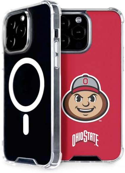 Skinit Phone Case Compatible with MagSafe iPhone 14 Pro Max - Officially Licensed Ohio State University OSU Buckeyes Flag Design