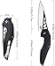 Eafengrow EF226 Folding Knives D2 Steel Blade and G10 Handle Knife Outdoor Camping Hiking EDC Tools (black)