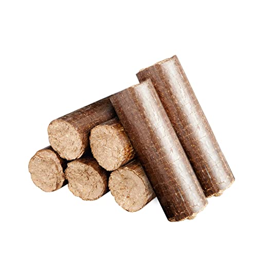 Kekai K211P - Paquete de 10 kg de briquetas de madera para chimeneas y estufas
