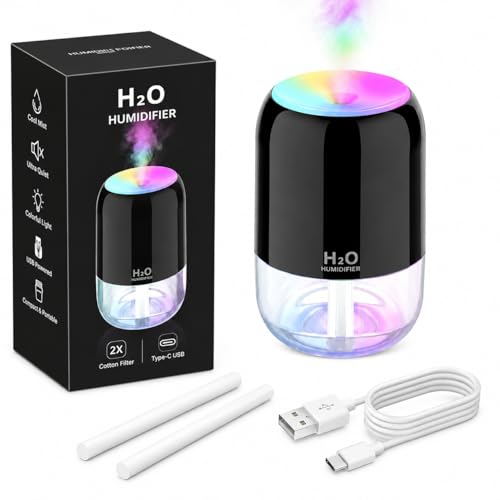 Shubh Empire Cool Mist Humidifier Ultrasonic Aroma Diffuser for Home Bedroom Office | Air Humidifier for Cold & Cough Relief | Essential Oil Diffuser with LED Light for Kids & Baby