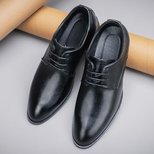 Men's Formal Dress Shoes Pointed Toe Oxfords Casual Lace Up Smart Stylish Shoes for Wedding Business Office2