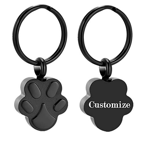 shajwo Cremation Jewelry Urn Keychain for Pet Human Ashes Dog Cat Keepsake Memorial Urn Keychain Ash Holder for Women Men