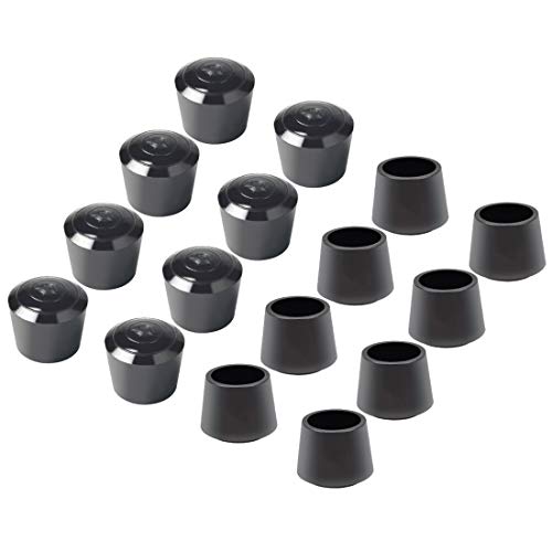 Sopito Stoelpoten, 16 stuks, rubber, tafelpoten, beschermkappen, geurneutraal, geurloos 7/8 Zoll,22mm