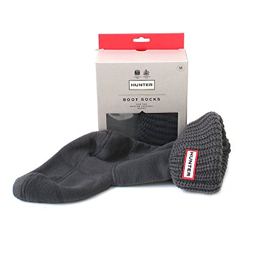 Hunter Half Cardigan Boot Sock - Short Dark Slate MD (Women's Shoe 5-7)
