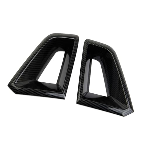 Image of Carbon Fiber Style Front Bumper Trim Grille Side Cover for 2023-2026 Chevrolet Colorado