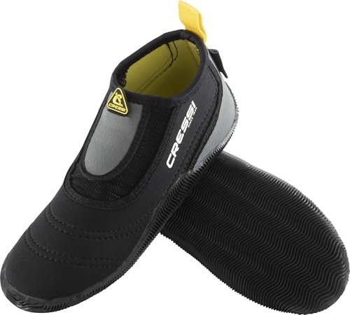 CRESSI Aquatrek Pro Boots Black L (EU 42/43) - Bequemer Wasserschuh für den Einsatz im Meer, Schwarz, L-EU 42/43, Erwachsene