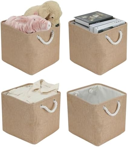 4x Scatola pieghevole rosa 40x30x25h