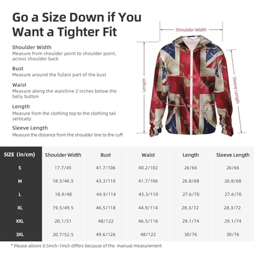 UPF 50+ Sun Protection Hoodie Long Sleeve British Flag Sun Shirt Rash Guard Fishing Shirts for Men2