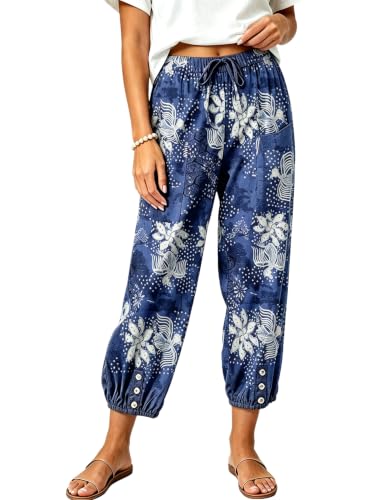Image of Bozanly Women Casual Harem Pant Boho Loose Yoga Capris Trousers 2026