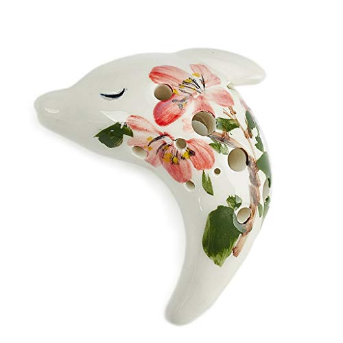 Ocarinas 12 Hoyos SC Instrumento Tribal Treble C Tocando Profesionalmente Mini Flauta Pintada PorttilEl Mejor