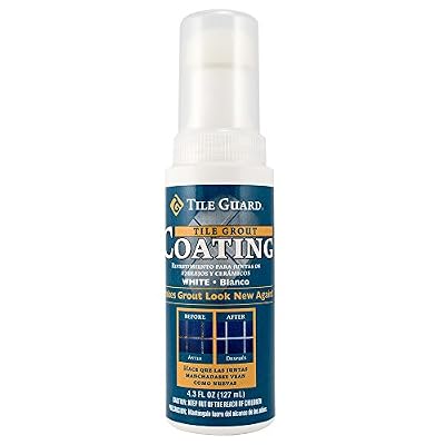 Grout Coating, White, 4.3 oz, Tile Guard Grout Restoration