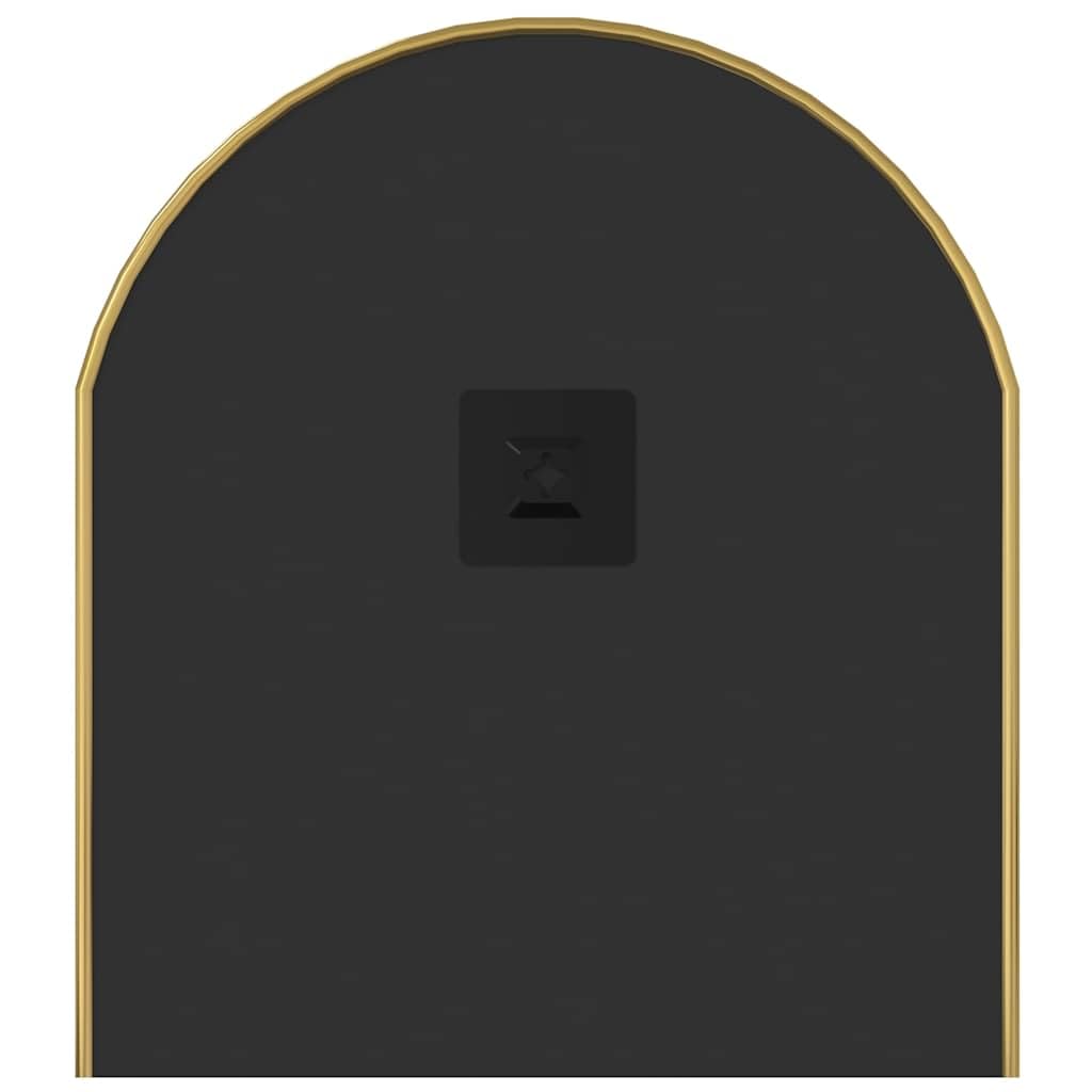 vidaXL Specchio da Parete Dorato 80x35 cm Ovale