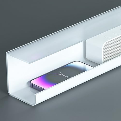 Bandeja organizadora de cables bajo escritorio, organizador eficiente para espacios ordenados, material PVC miniatura 7