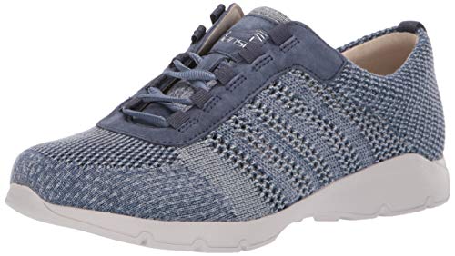 Dansko Women's Adrianne Sneaker, Denim Washed Knit, 39 M EU (8.5-9 US)
