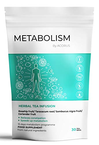 ACORUS METABOLISM Herbal Tea â— 15 Day Tea Program Metabolism boost herbal tea â— Herbal mix to speed up your digestive tract (2g x 30)