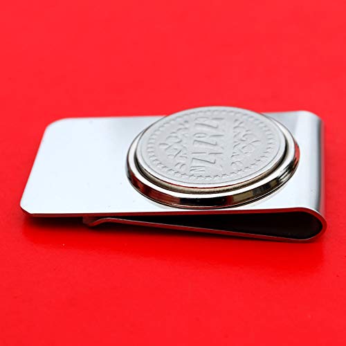 Lucky 777 Authentic Slot Machine Gaming Token Uncirculated Coin Stainless Steel Money Clip New3