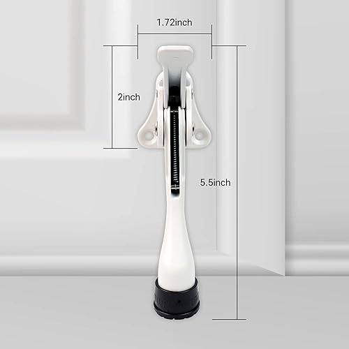 Miniatura 5 de Tope de puerta One Touch Kickdown, soporte de puerta, topes de puerta resistentes, parte inferior de la puerta, puntas de goma ajustables en altura