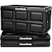 CleverMade 46L Collapsible Storage Bins - Durable Folding Plastic Stackable Utility Crates, Solid Wall CleverCrates, 3 Pack, Black